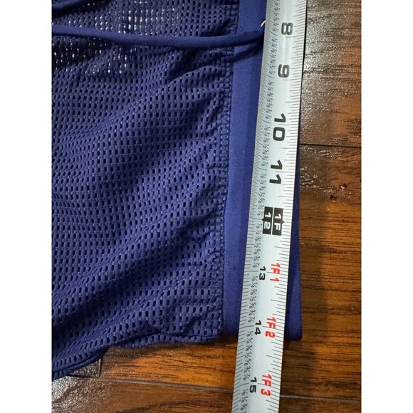 NEW Splendid Womens S Mesh Athletic lined Workout Running Activewear Blue Short - Picture 6 of 8